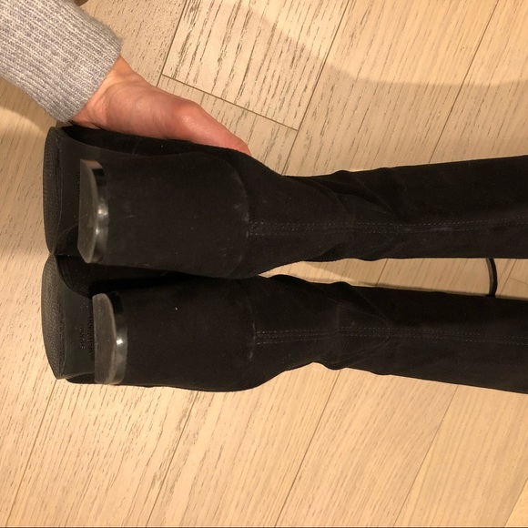 Stuart Weitzman Hinterland black suede boots - Picture 5 of 7